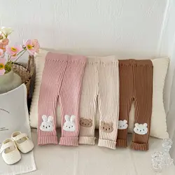 MILANCEL Mallas tejidas otoño – Pantalones bebé con dibujos