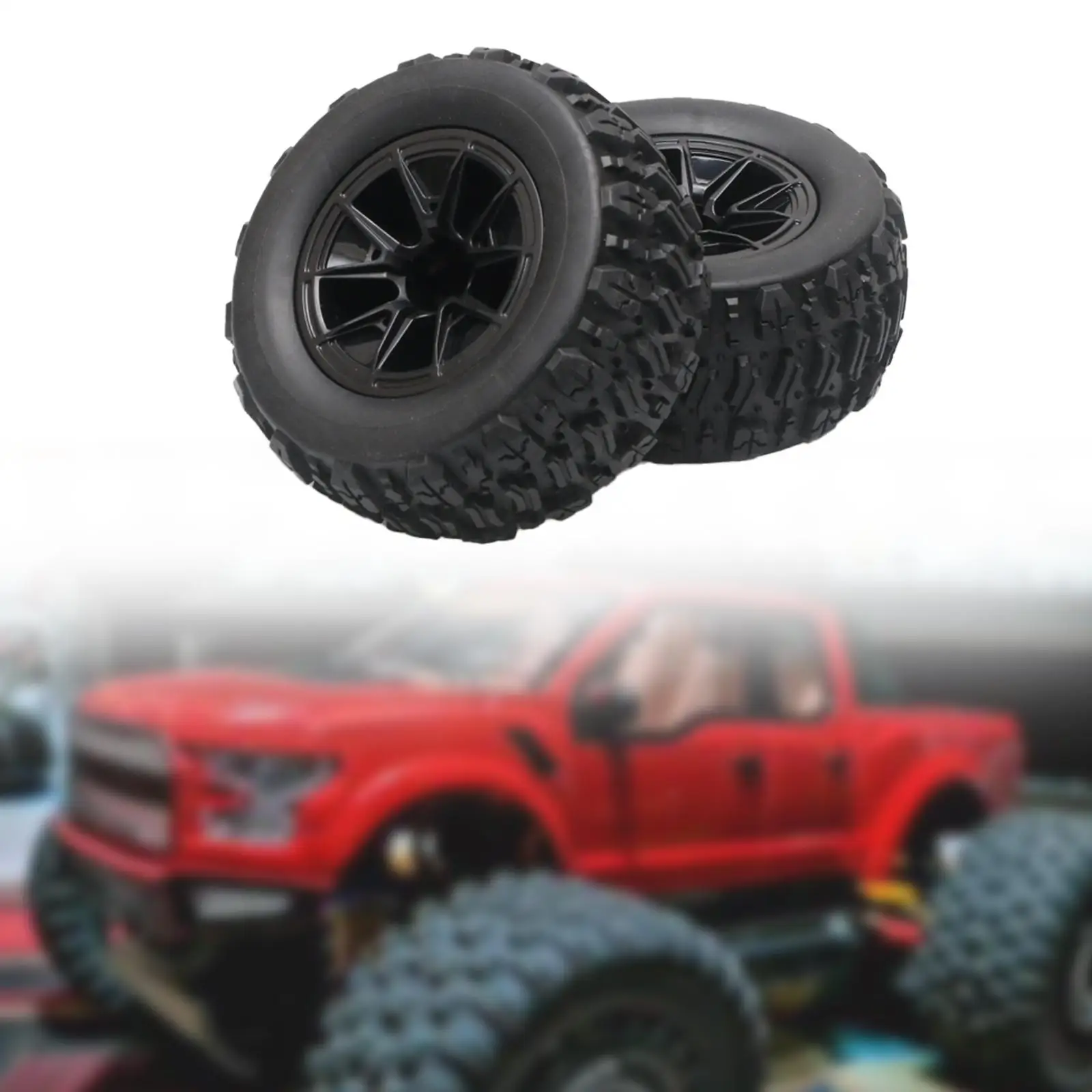 RC Car Parts with Wheels and Tires for 1/12 1/14 1/:16 Crawler Vehicles