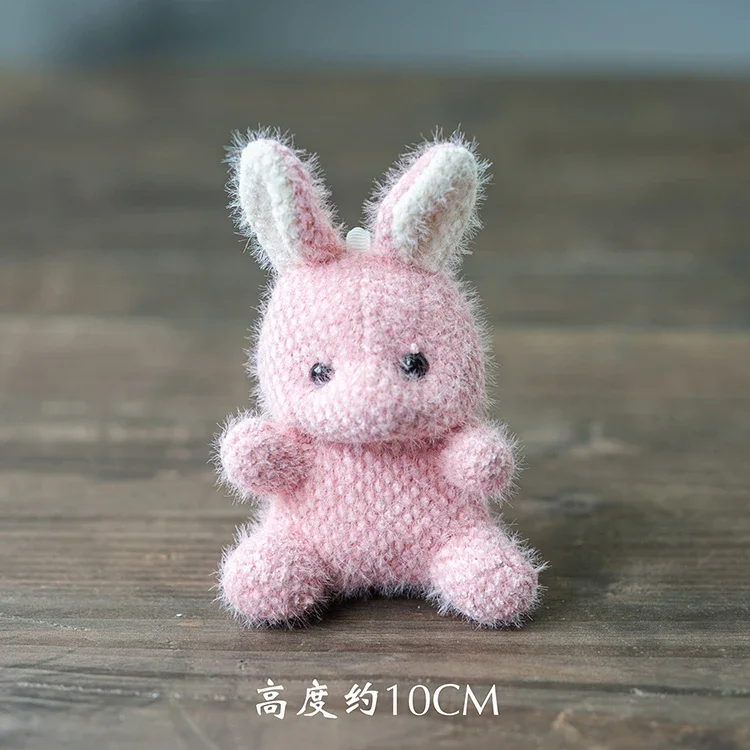 Adornos newborn artesanales: conejo y oso para fotos de bebé - imagen 5