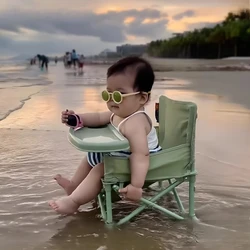 Silla plegable para bebé antideslizante fácil de limpiar para playa