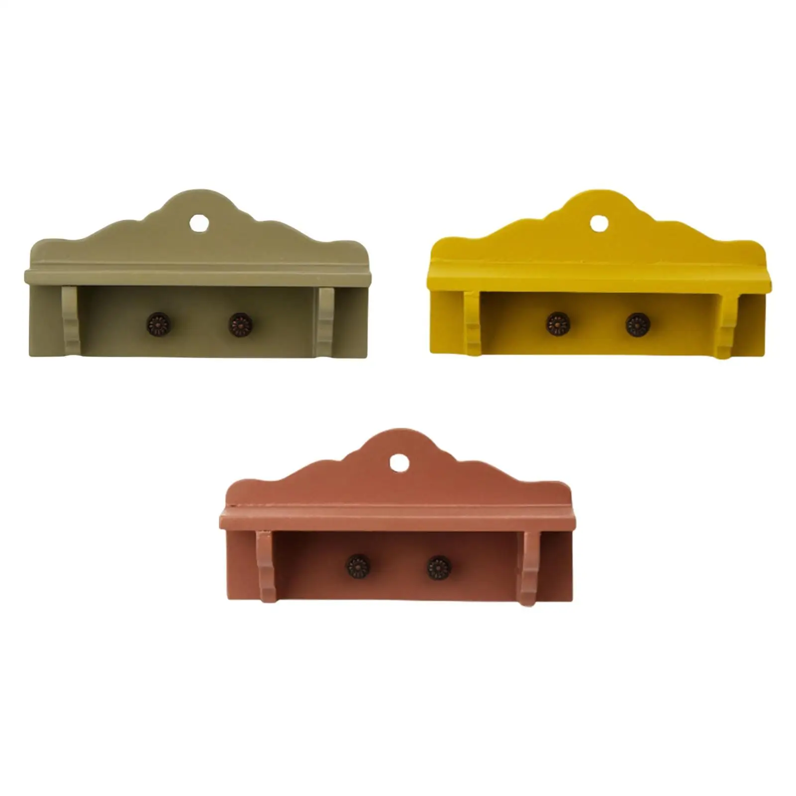Wooden Coat Rack Pretend Play Toys Dollhouse Accessory Simulation Clothes Hange for Home Photo Prop Life Scene Bathroom Decor