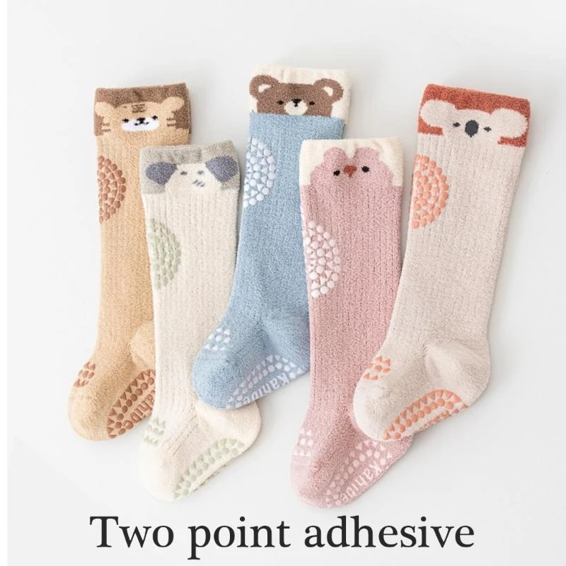 M76C Calcetines hasta rodilla para bebé, calcetines por encima rodilla para niños y niñas 0 a 3 años, calcetines - imagen 5