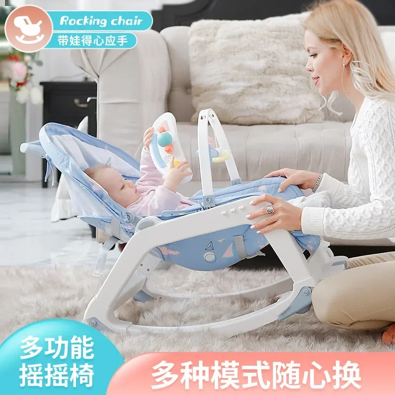 Mecedora ergonómica para bebé con acolchado suave y descanso seguro