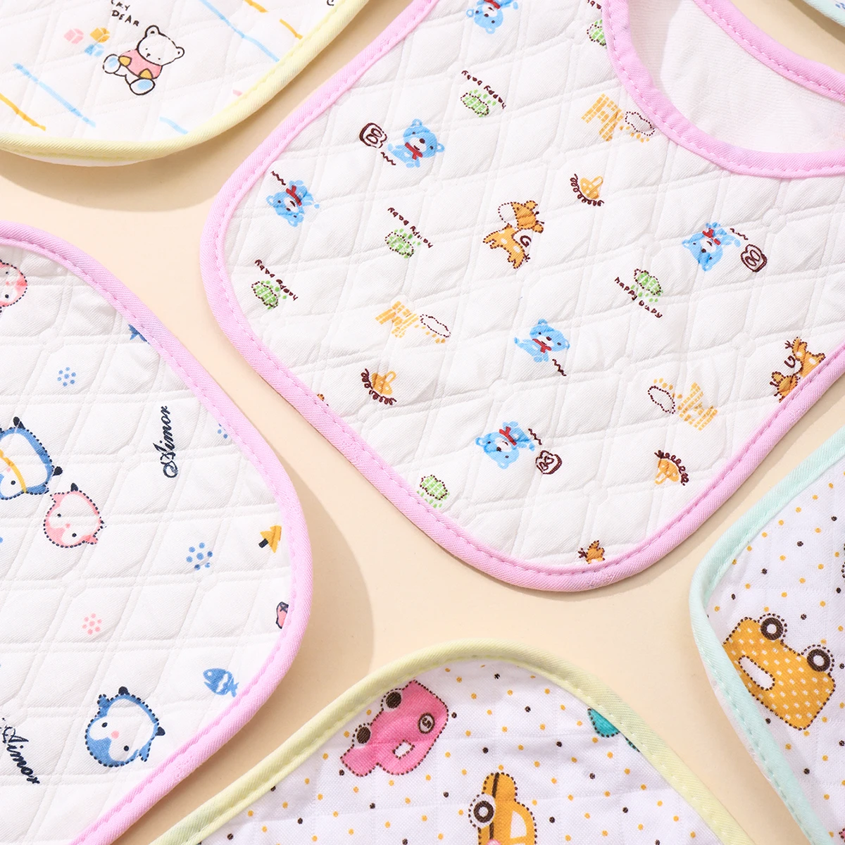 Baberos suaves de algodón absorbentes para bebé - imagen 3