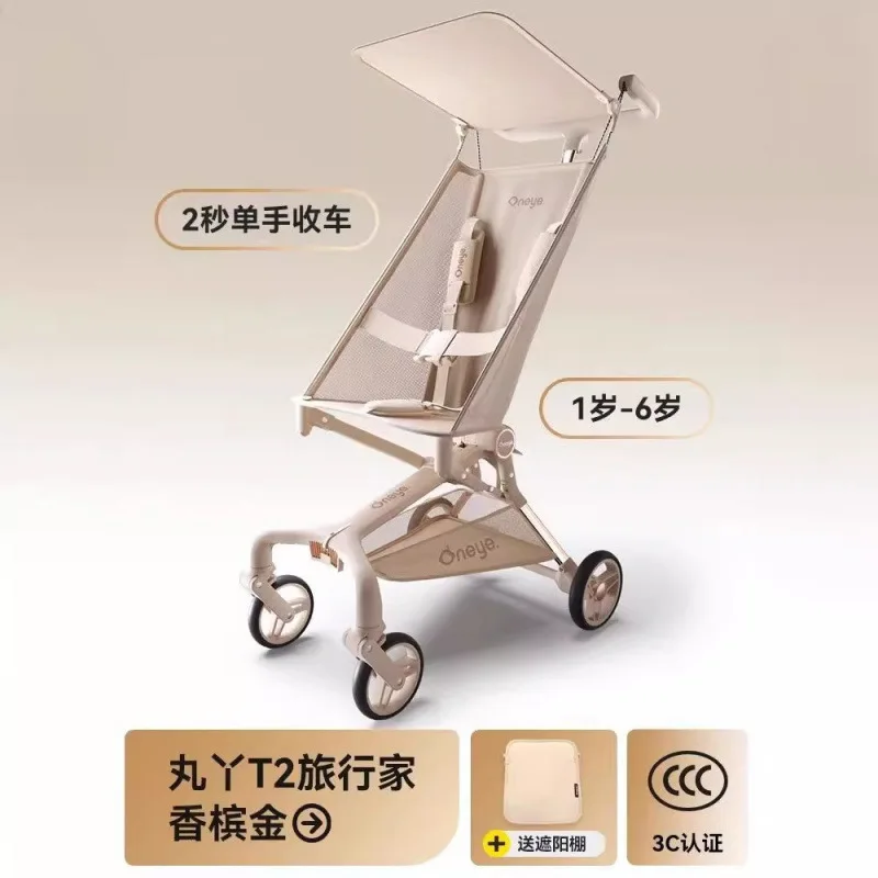 Viajero T2 Cochecito bebé plegable ligero para viajar y pasear - imagen 5