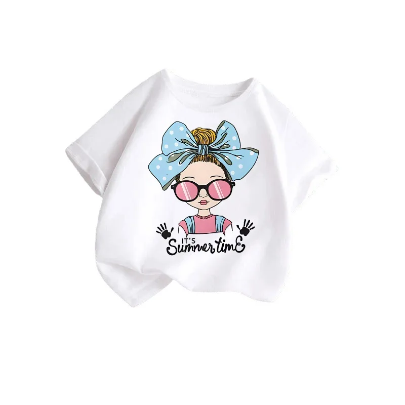 Camiseta infantil algodón manga corta para verano