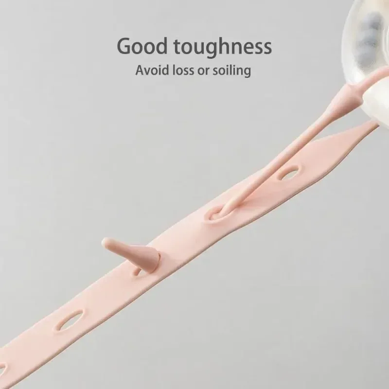 Correas de juguete bonitas y portátiles para bebé, Clips de silicona para chupete, correas de taza ajustables para cochecitos, silla alta, cunas, cestas colgantes - imagen 4