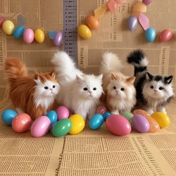 Gato de peluche suave y realista para niños – Regalo de cumpleaños