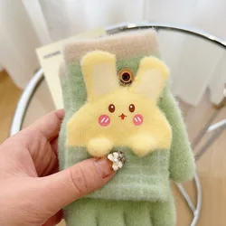 Manoplas infantiles con orejitas de conejo – Guantes térmicos