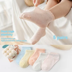 Calcetines de algodón suave para niños y niñas – Primavera/Verano