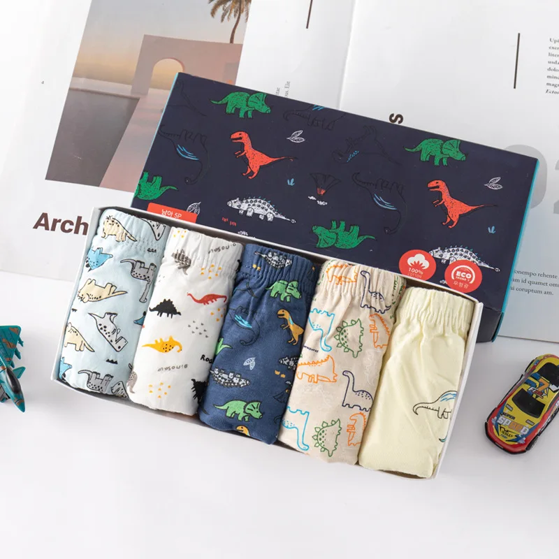 Calzoncillos de algodón para niño – Estampado dinosaurio - imagen 3