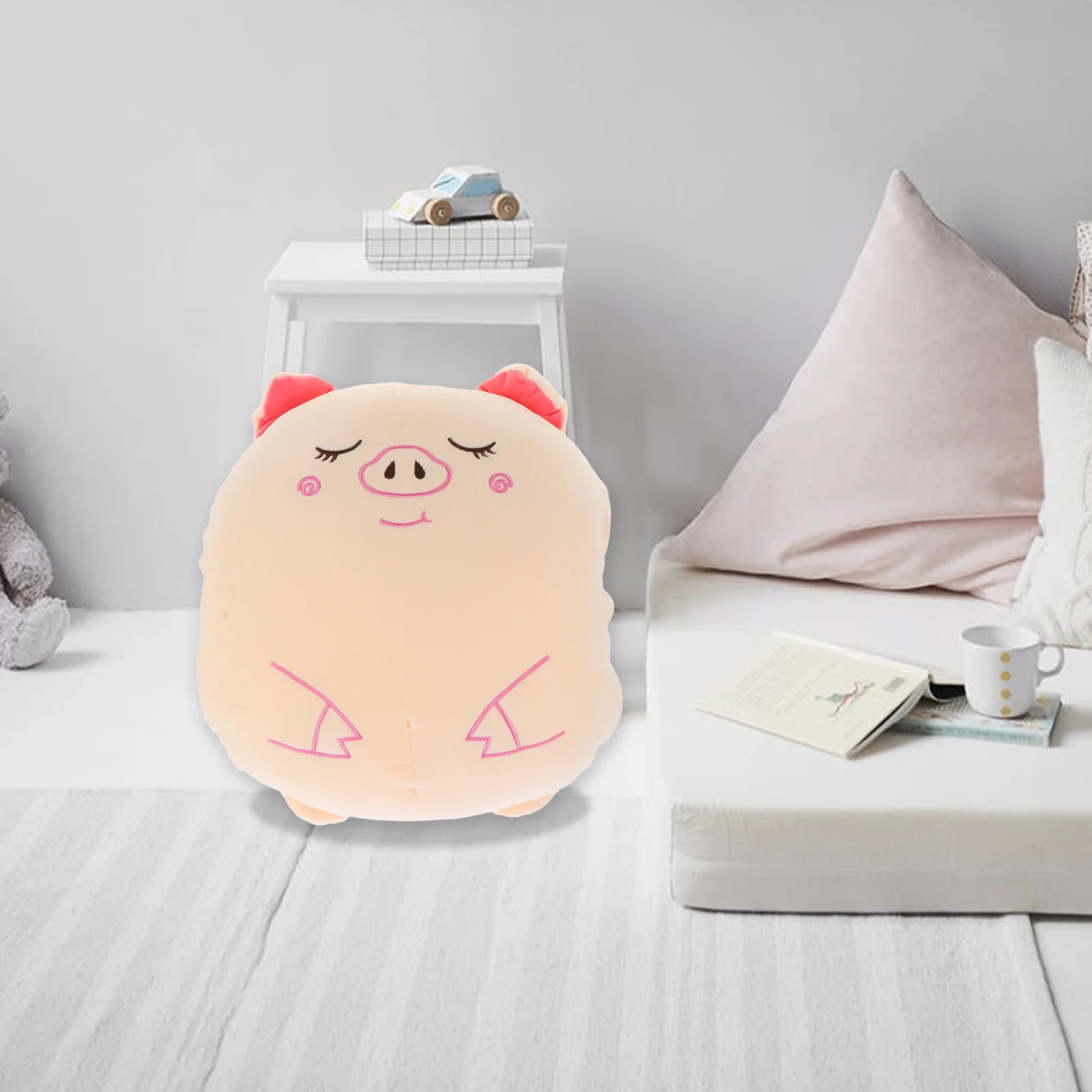 Manta de almohada refrescante de verano, funda de almohada de dibujos animados, suministro para dormir en la oficina, manta cálida dos en uno, cojín calentador de manos suave - imagen 3