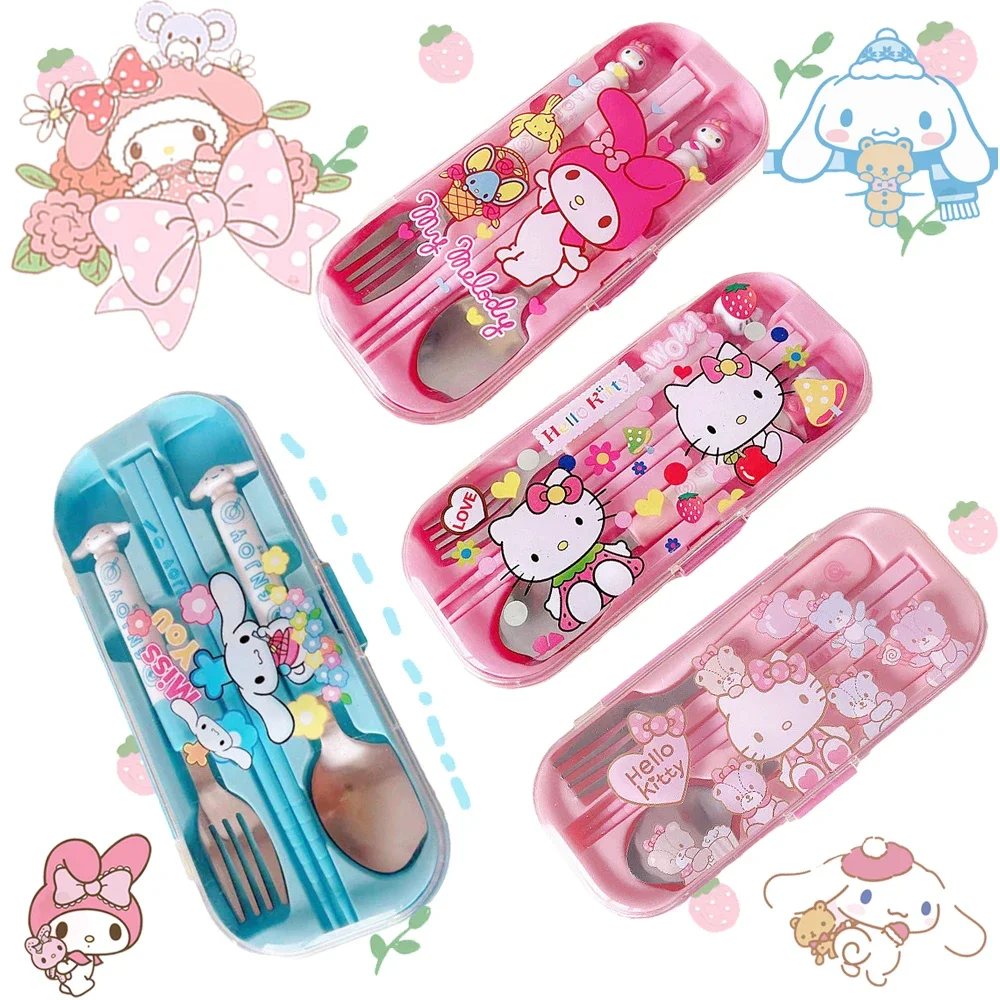 Sanrioed My Melody cubiertos Kawaii - Vista principal completa