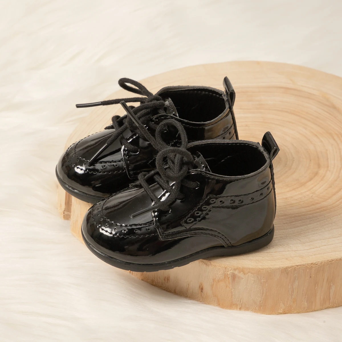 KIDSUN, zapatos clásicos para bebés, niños y niñas, zapatos de cuero PU para recién nacidos, zapatos para primeros pasos, zapatos antideslizantes de suela suave de goma para niños - imagen 2