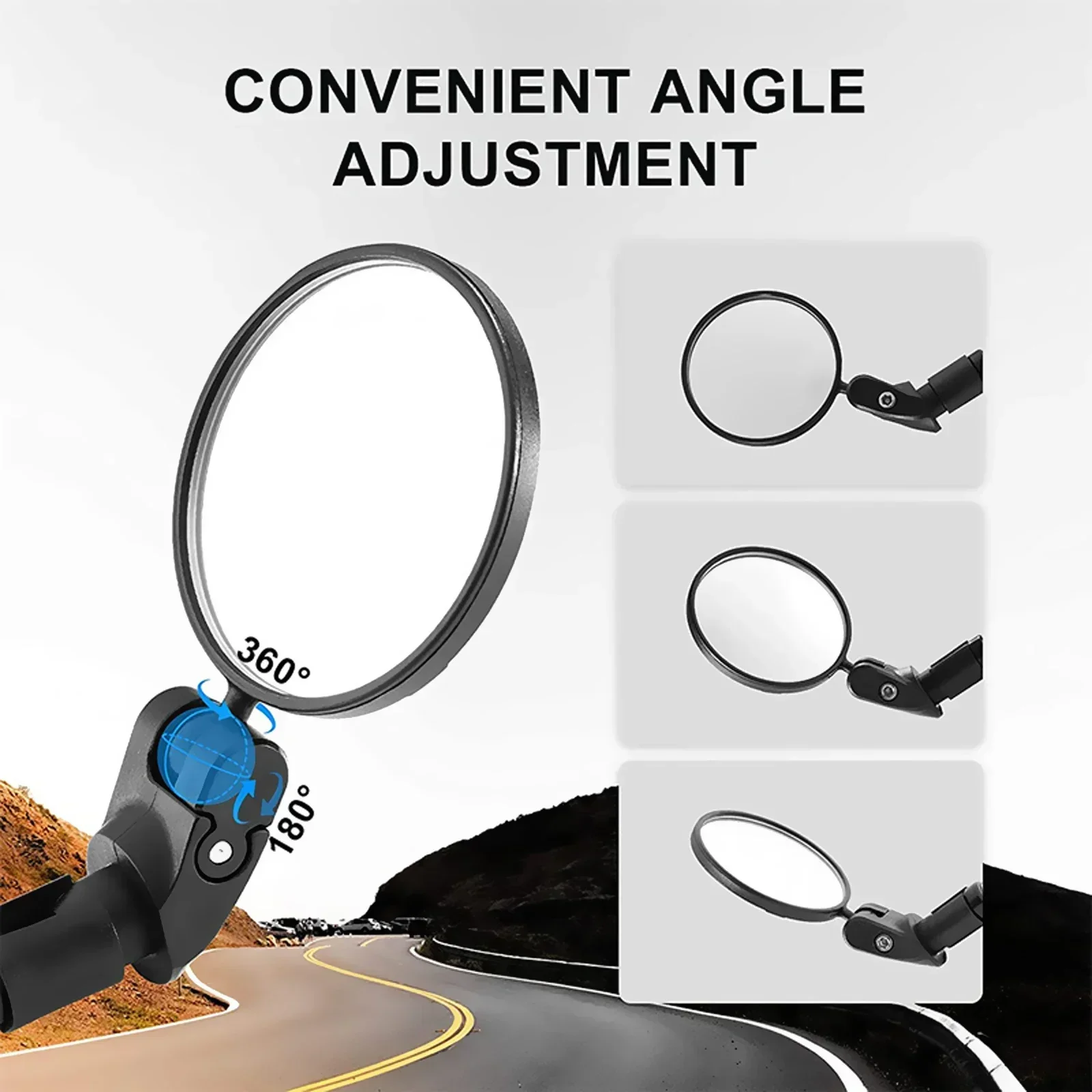 Espejo retrovisor convexo universal para bicicletas de montaña y niños - imagen 4