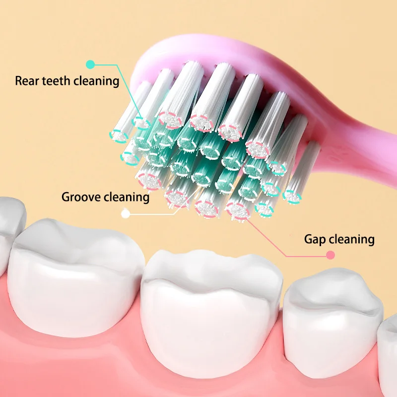 Cepillo de dientes infantil protección escalonada cerdas suaves - imagen 2