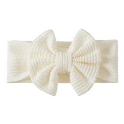 Diadema con lazo grande rayas para niña – Turbante bebé recién nacido