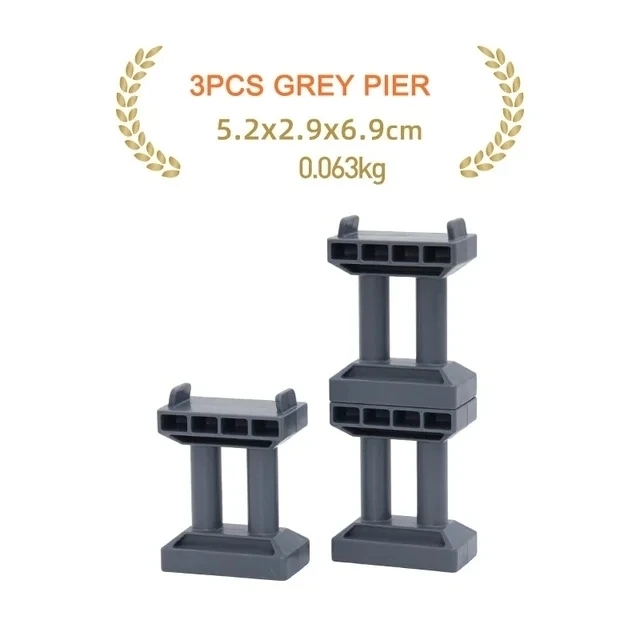 3pcs Grey Pier03