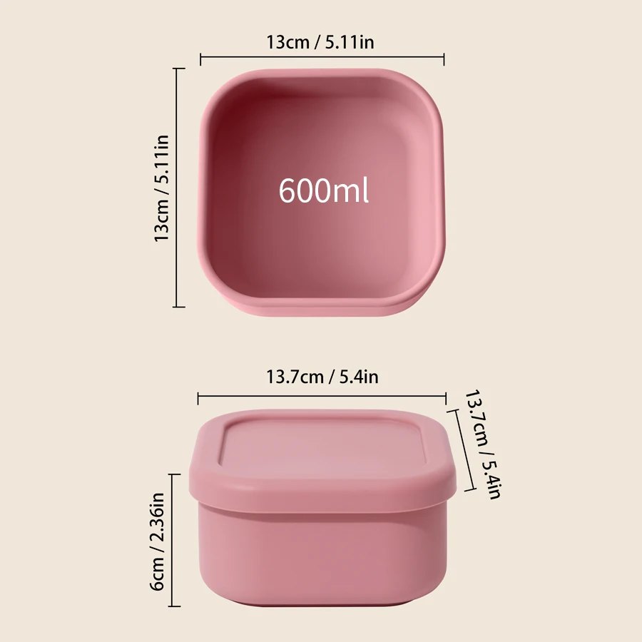 Fiambrera infantil de silicona sin BPA apta para microondas - imagen 4