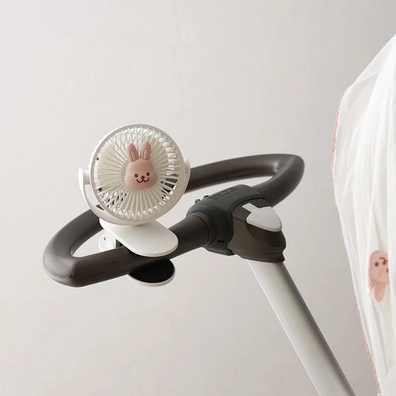 Ventilador para carrito de bebé USB con clip recargable portátil - imagen 5
