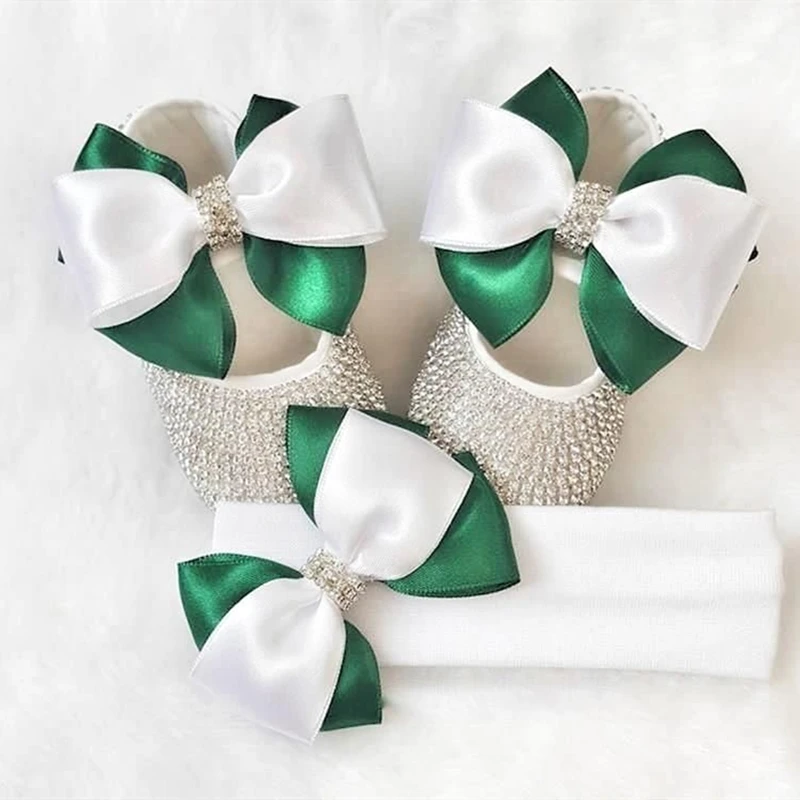 green and white