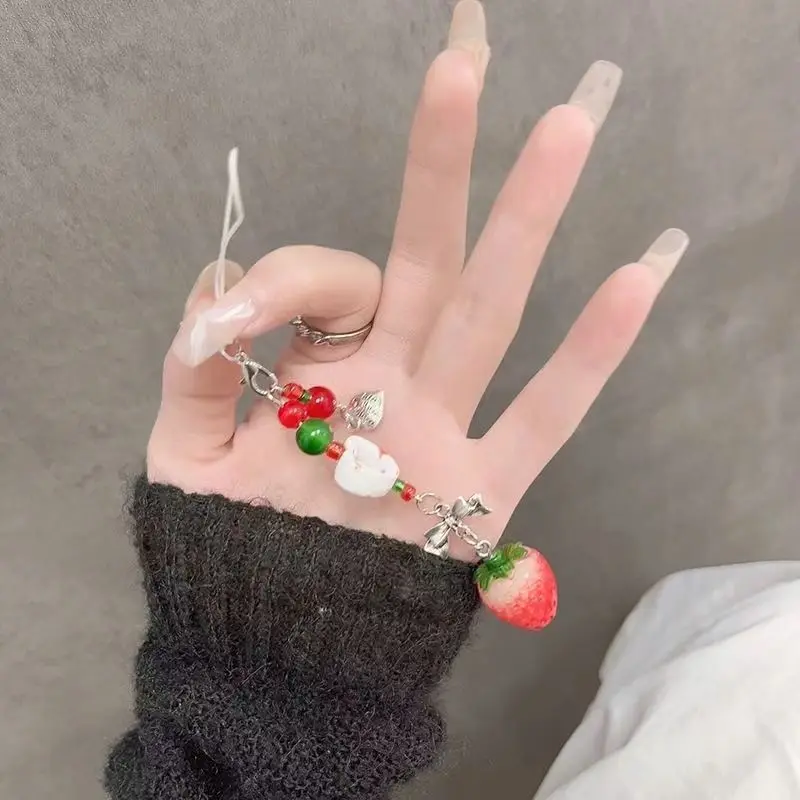 Cordón estético móvil con fresas y frutas encantadoras para niñas - imagen 4
