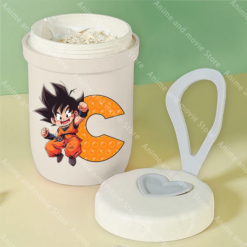 Taza de desayuno portátil Dragon Ball Goku para niños, botella multifunción para agua, avena, nuez, yogur, taza para aperitivos, taza de sopa creativa - imagen 3