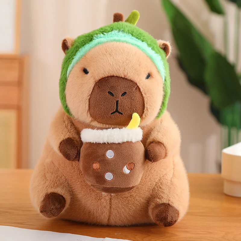 Peluche de capibara kawaii suave, almohada animal infantil regalo - imagen 2