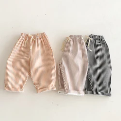 Pantalones de verano rayados para bebé niño - suaves y cómodos