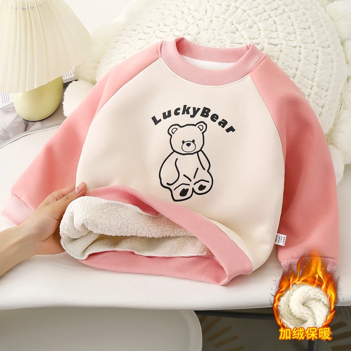 Sudadera con capucha de forro polar para niños y niñas - imagen 5