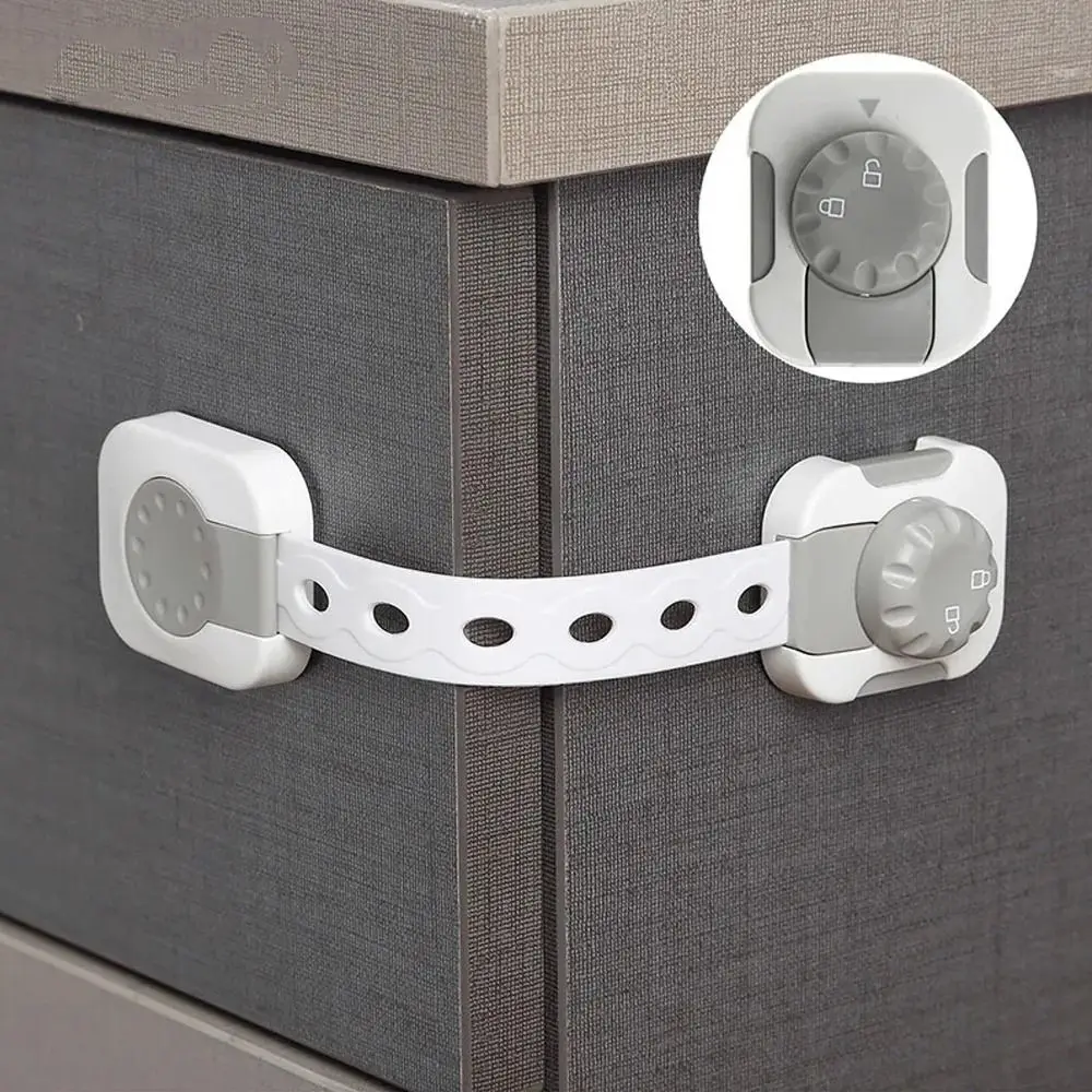 Cerradura anticlip para puerta de armario de bebé, cierre de cajón para niños pequeños, multifunción, protección, suministros de seguridad - imagen 3