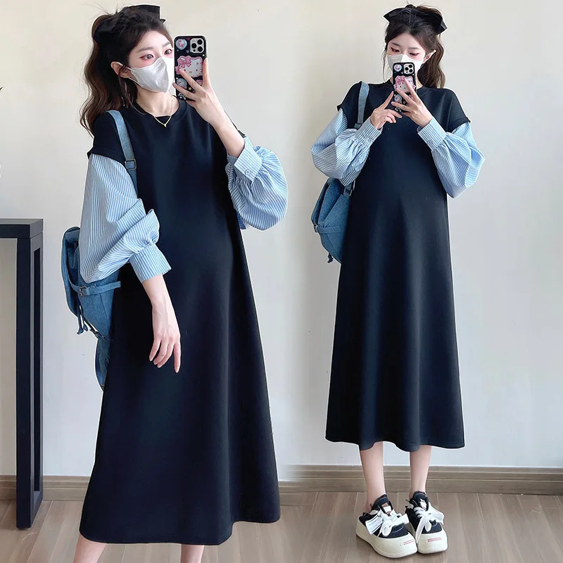 Vestido premamá de volantes para otoño – Elegante y cómodo - imagen 2