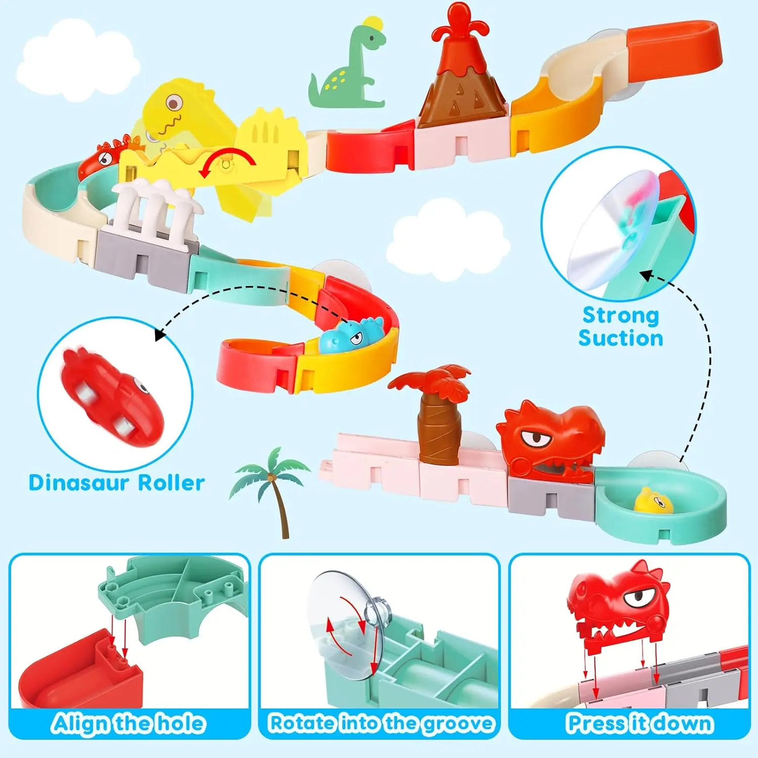 Pista deslizante de agua para baño infantil - imagen 2