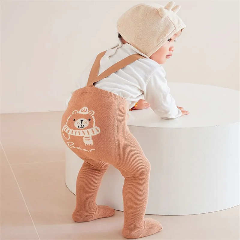 Lawadka-mallas suaves para bebé recién nacido, pantimedias informales con correa para el hombro, ajustadas de punto