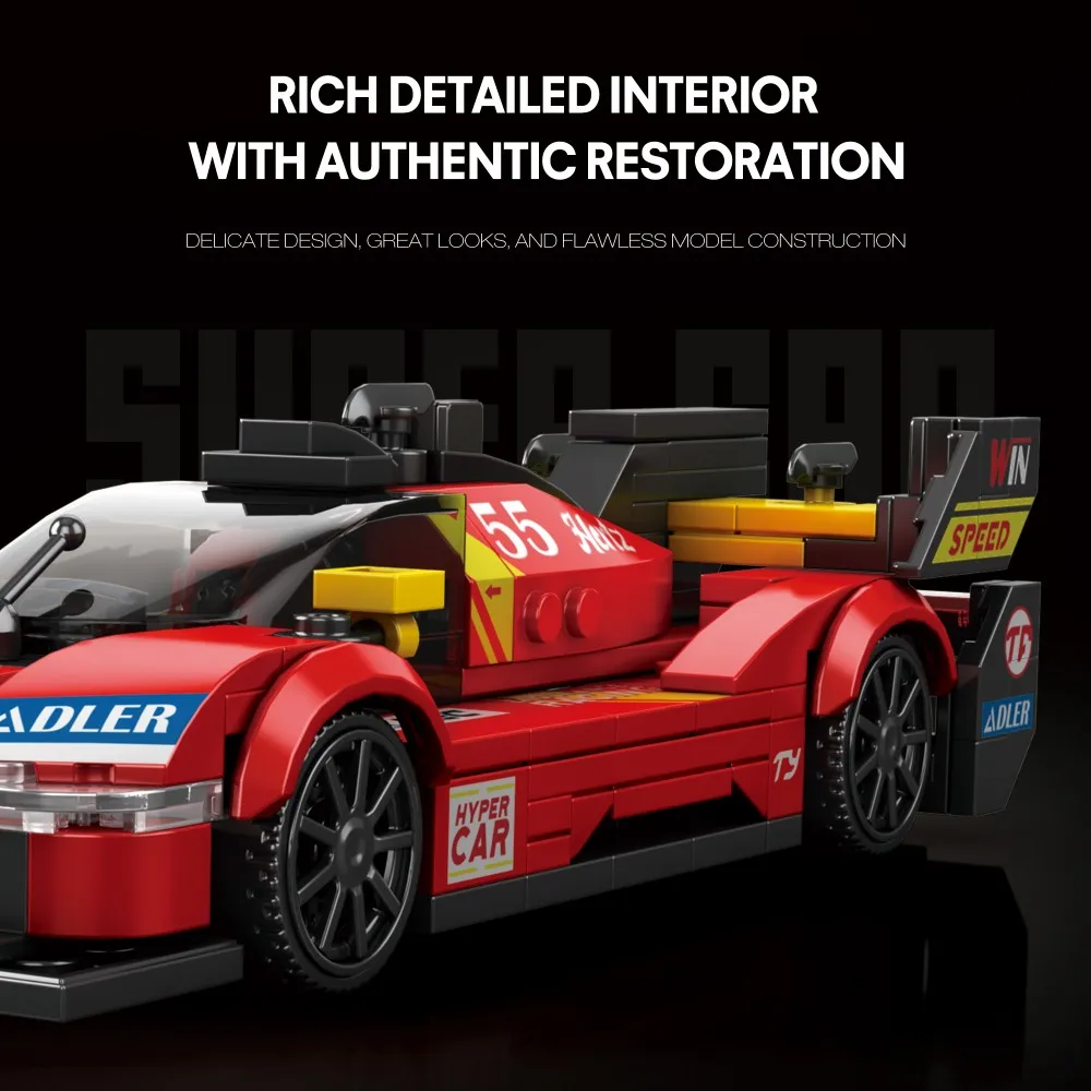 Bloques de Construcción Coche Deportivo Speed Racer para Niños - imagen 5