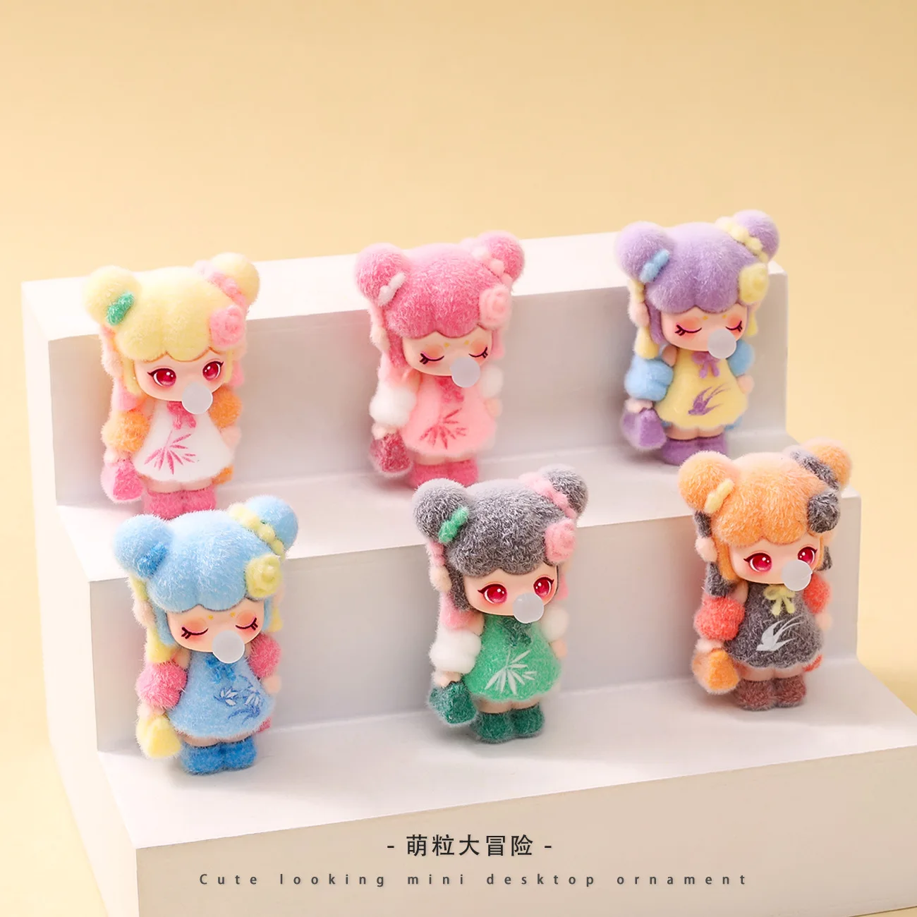 9 unids/set lindo burbuja que sopla figura de niña juguete Mini estatuilla decoración de escritorio modelo adornos juguetes niños niñas regalos de navidad - imagen 4