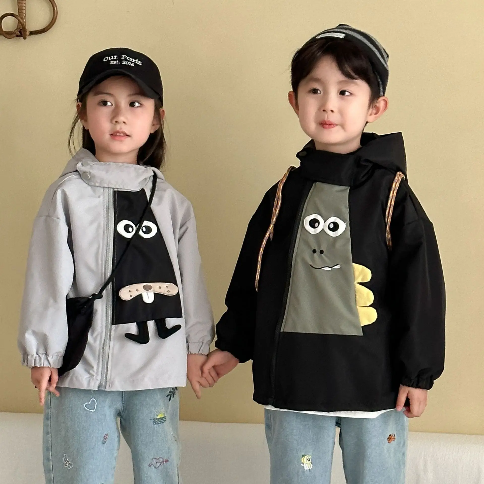 Otoño bebé niñas niños abrigo Animal niño niñas chaqueta con capucha cremallera manga larga niños bebé niña prendas de vestir exteriores - imagen 2