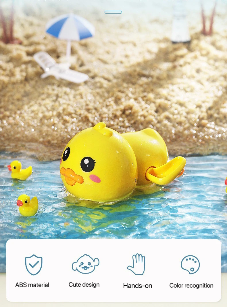 Patito de baño de bebé en primer plano