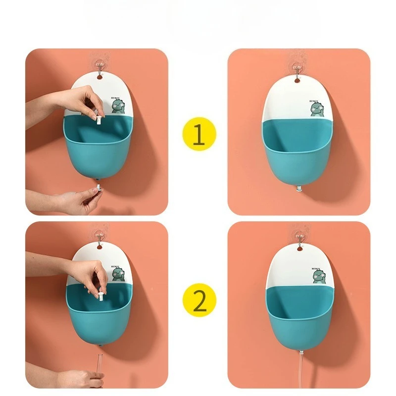 Urinario portátil con dibujos animados para aprender a ir al baño