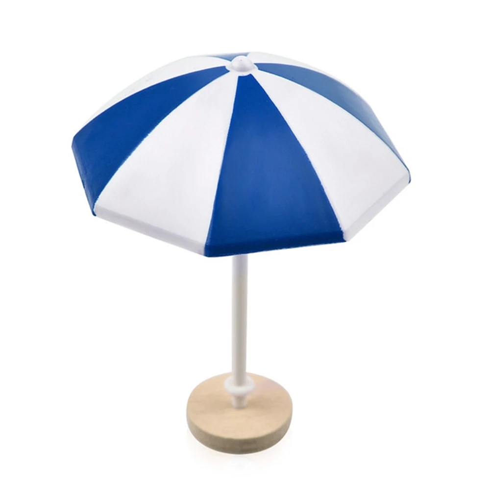 Sombrilla de playa de 3 colores, adorno de hadas bonsái de paisaje de PVC en miniatura, decoración de micropaisaje para casa de muñecas - imagen 4