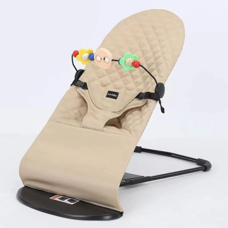 IMBABY-sillón basculante para bebé, asiento portátil para bebé con toallita, columpio reclinable ajustable para recién nacido, ergonómico, 0-12M - imagen 4