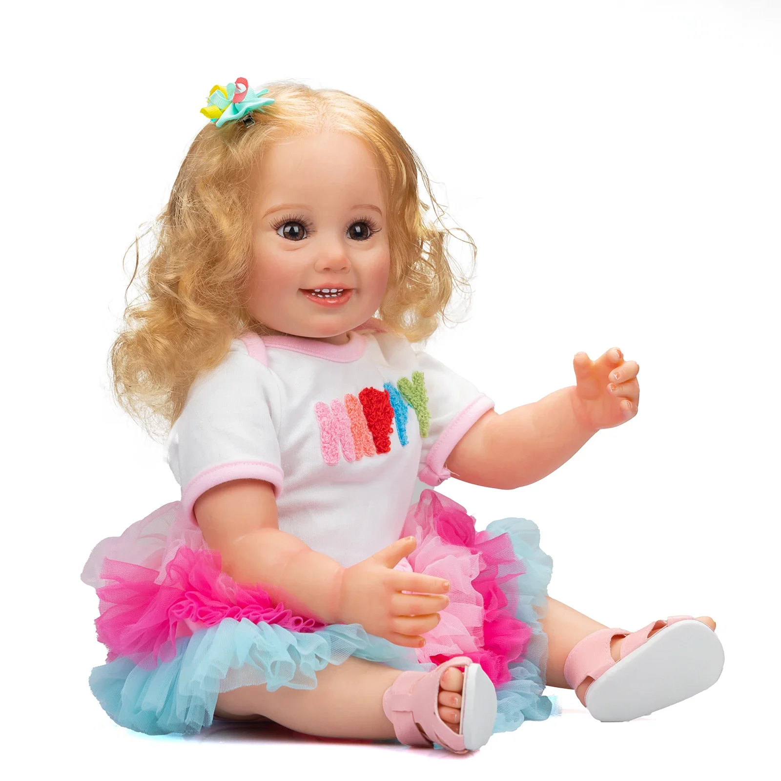 NPK muñeca reborn Cammi realista cuerpo completo para niña - imagen 2
