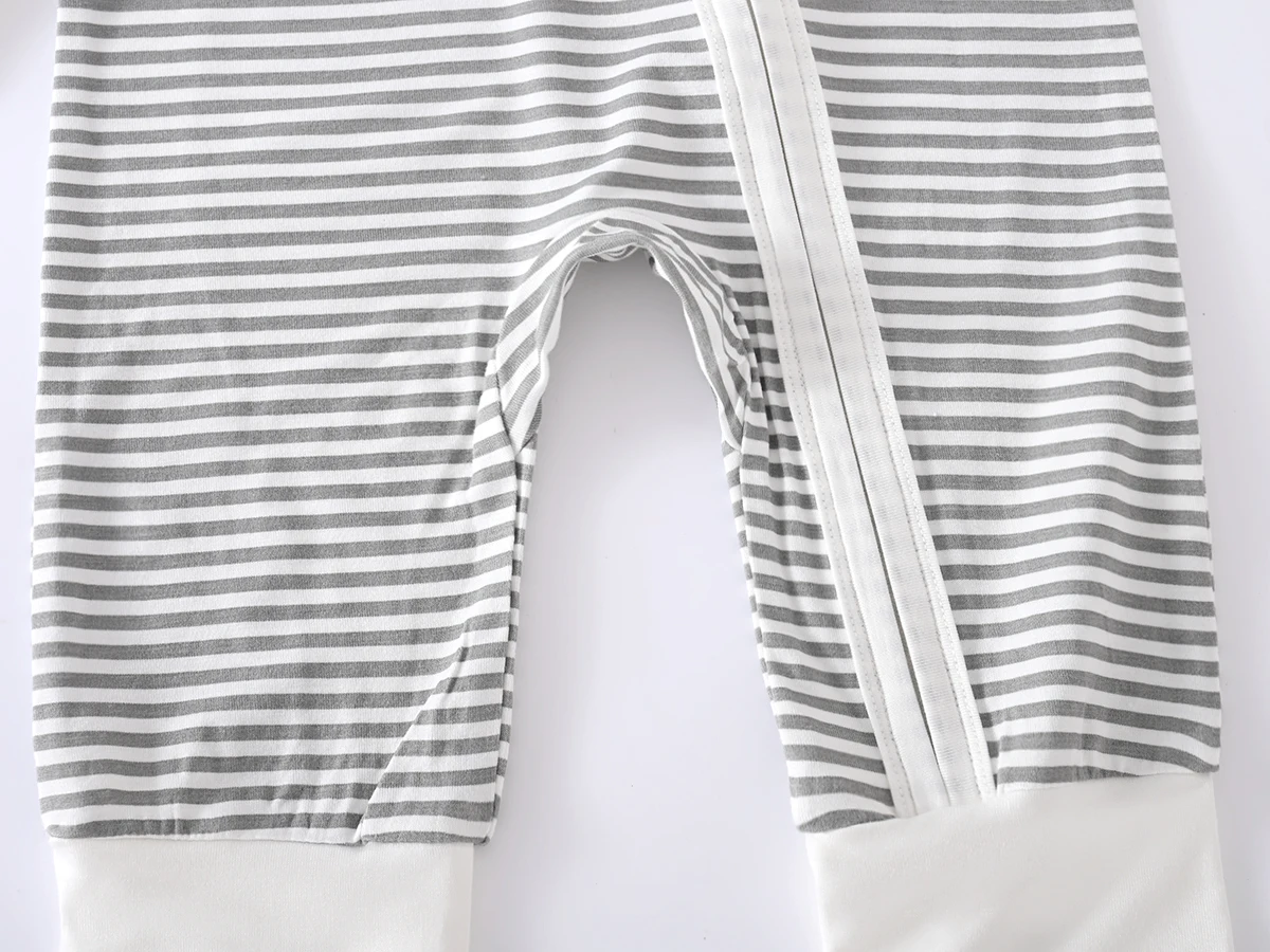 Somenie-Body de manga larga para bebé, ropa para niños y niñas, mono plegable con cremallera, pelele para bebé, ropa de casa de 1-3-6-9M - imagen 4