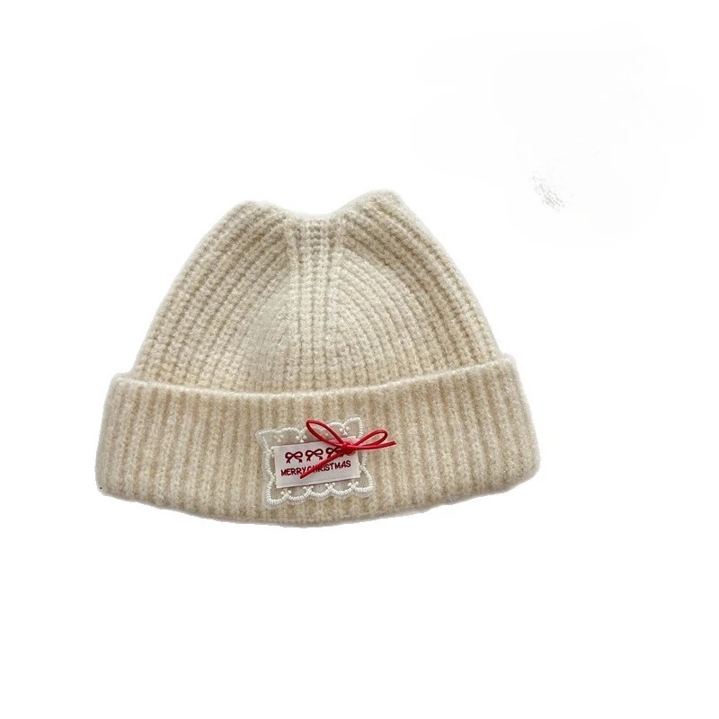 Gorro de moda coreana para niños, gorro de punto para bebé, gorro cálido con forro polar para niños pequeños, gorro para clima frío de diseño bonito para niños - imagen 5