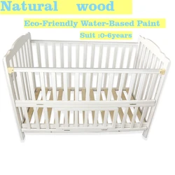 Adecuado para recién nacidos, cuna de bebé sólida Natural, madera, estilo europeo, móvil multifuncional, se puede fijar a la cama de los padres