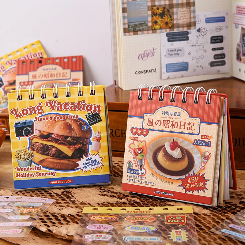 Kawaii 45 hojas DIY pegatinas decorativas libro diario Material pegatinas Kpop regalo papelería escolar