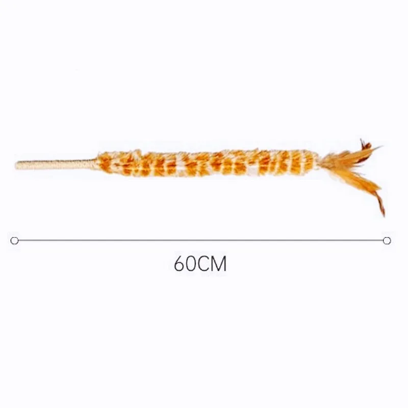 Juguete para gatos con plumas, palos de rompecabezas para gatos, juguetes interactivos de lana para gatos, cuerda resistente a mordeduras, juguetes para gatos con campana, productos para mascotas - imagen 5