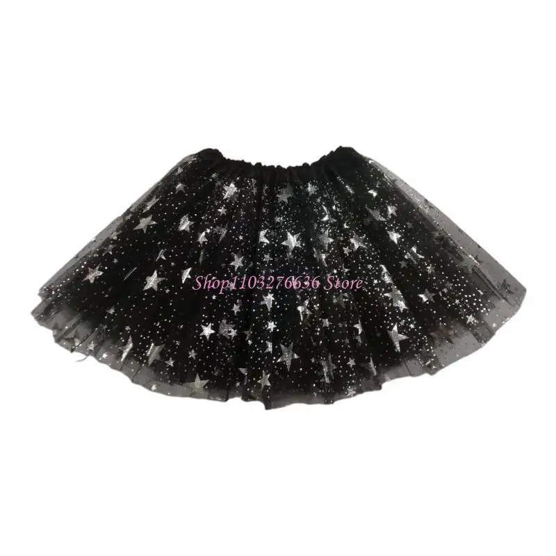 R6FD Falda Tutu Ballet Malla Elástica Niñas Vestido Bailarina - imagen 2