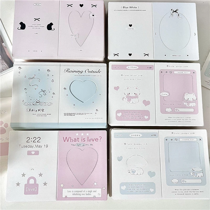 30 unids/pack tarjeta de foto Kpop 3 pulgadas Kpop sesión fotográfica tarjeta de colección DIY tarjeta de foto tarjetas de mensaje de papel - imagen 5