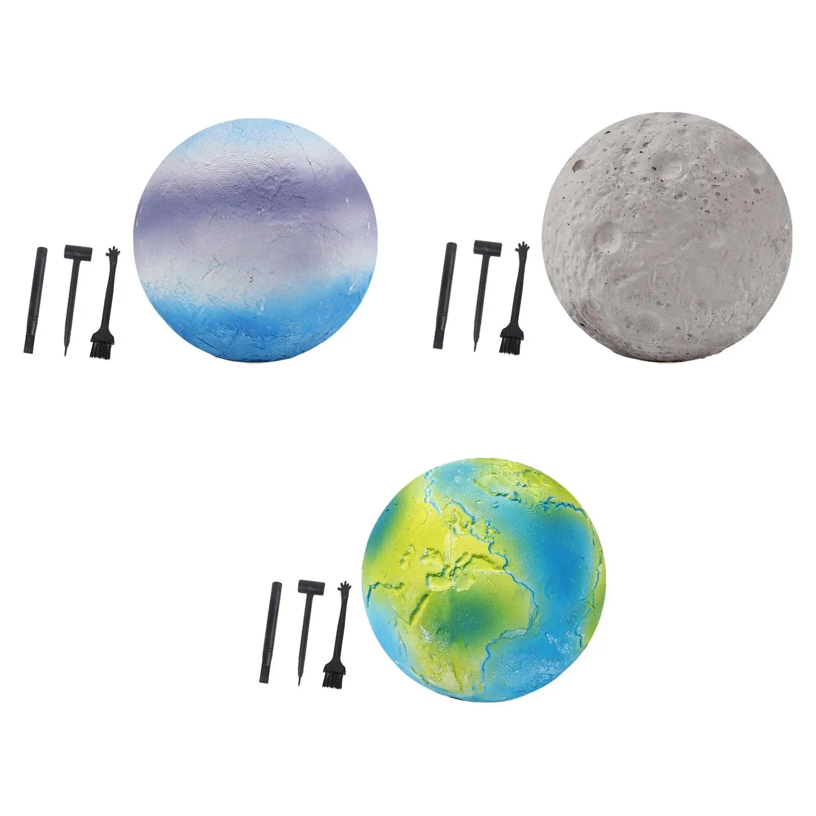 Gemstone Digging Kits Kid Rock Digging Excavation Kits Solar System Excavating Set for Age 8 and up Boys Holiday Present